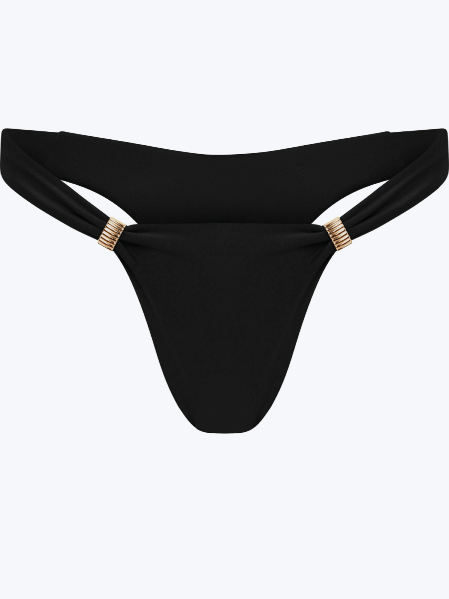 Kamira Bottom / Onyx Satin - Kotomi Swim