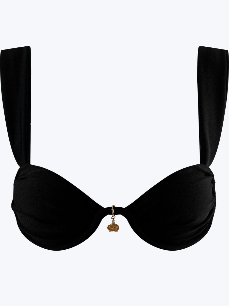 Jocelyn Top / Onyx Satin - Kotomi Swim