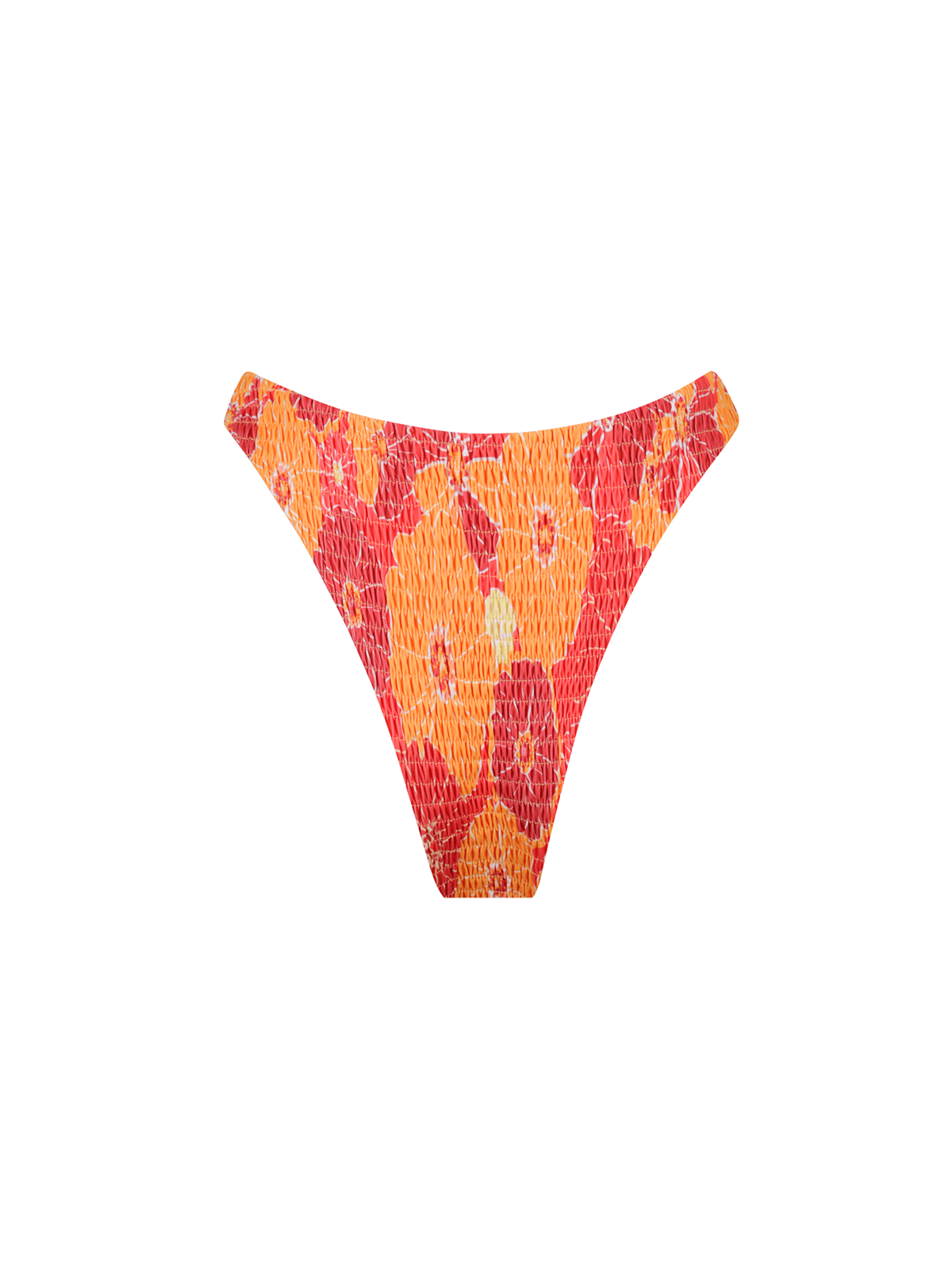 Angie Bottom / Retro Floral Smocked - Kotomi Swim