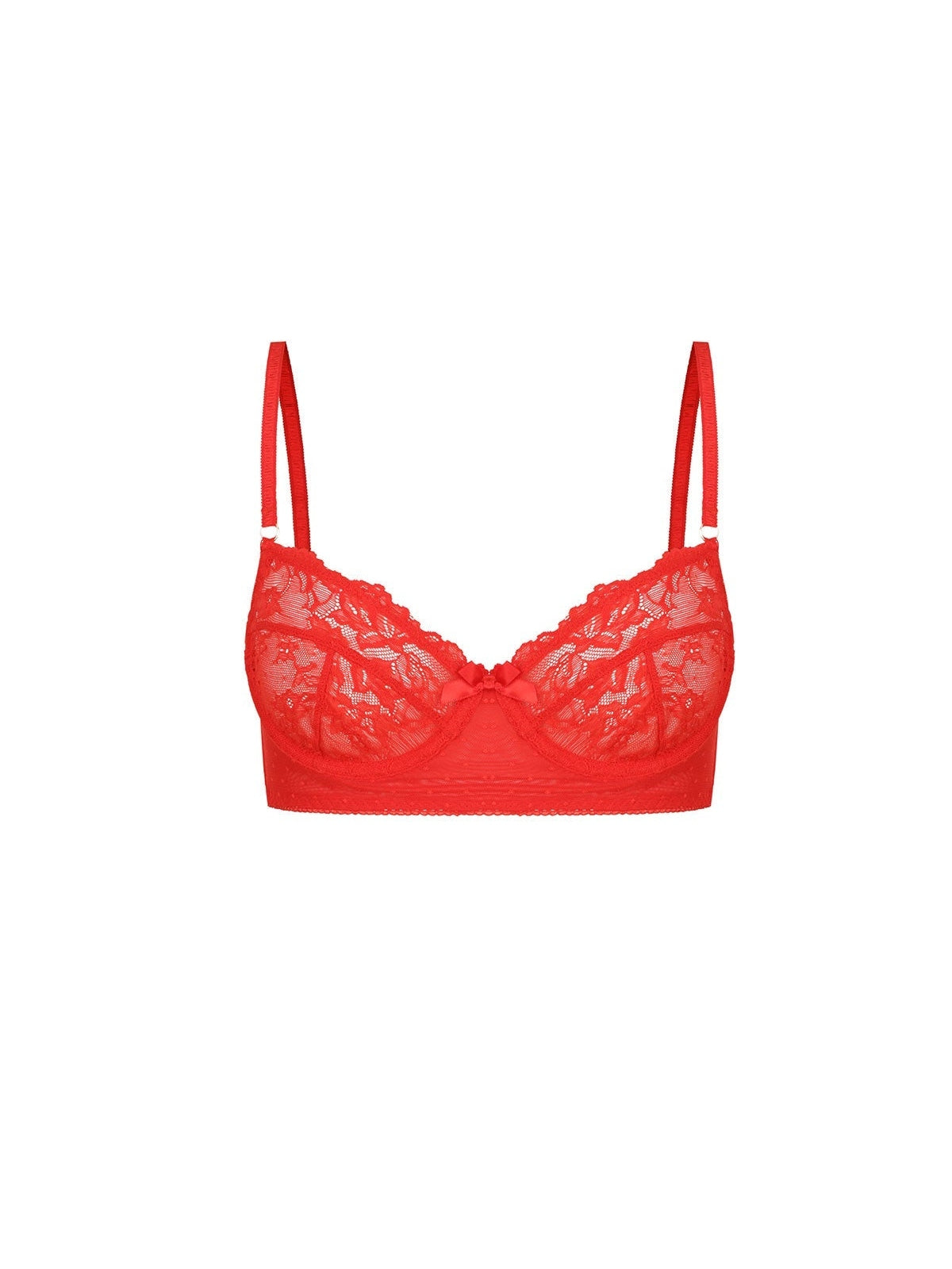 Florence Balconette Bra / Red - Kotomi Intimates