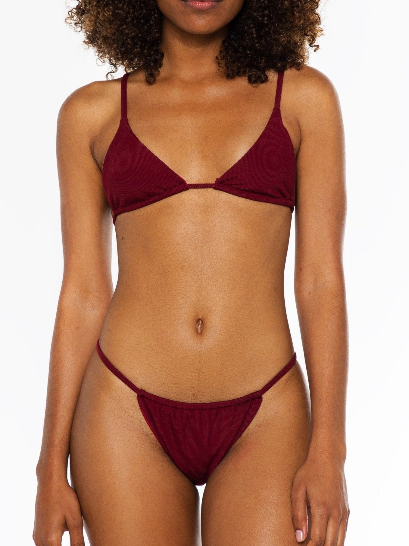 Tamson Bottom / Wine Rib - Kotomi Swim