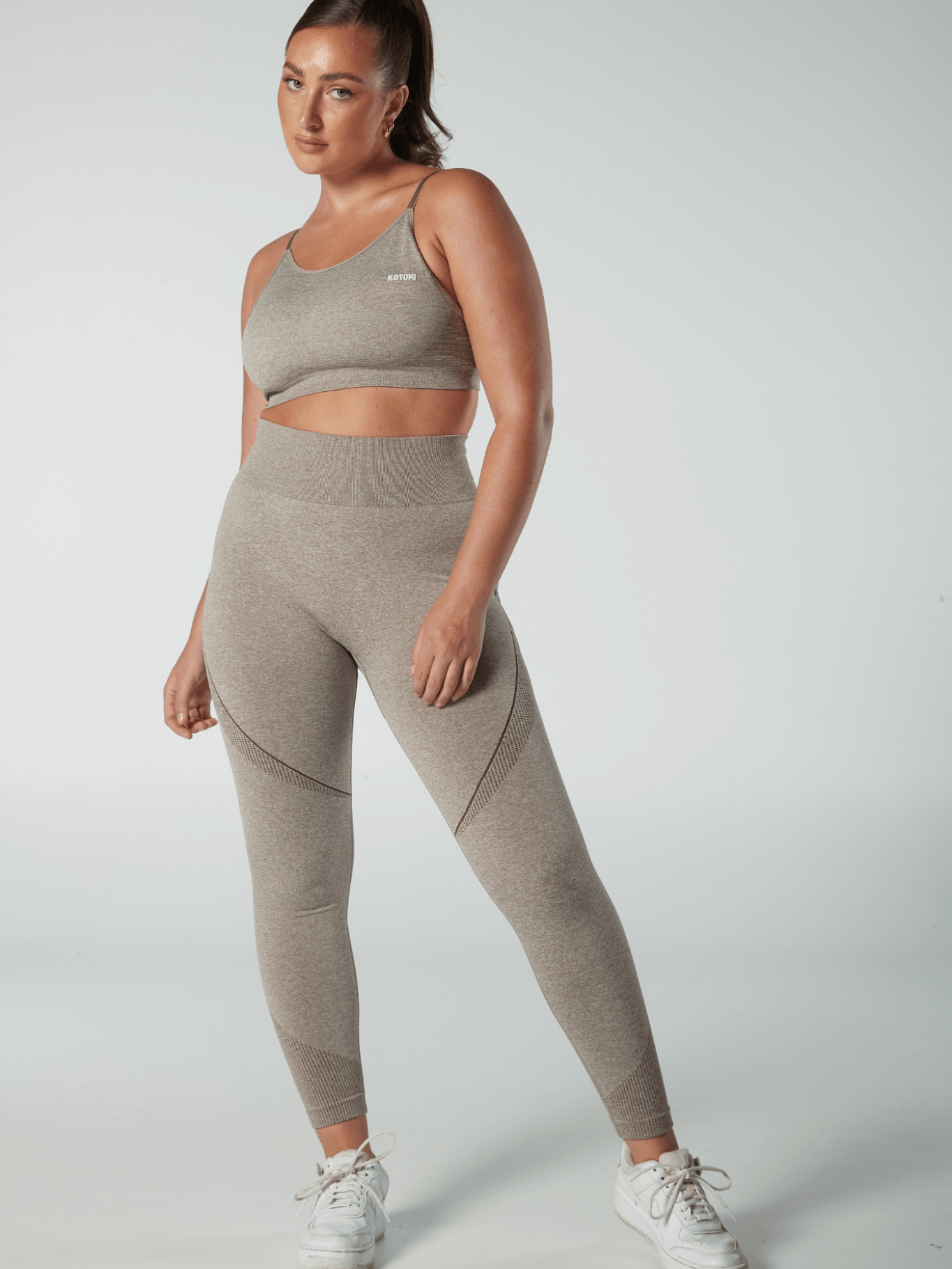 Verve Leggings / Sand Marl - Kotomi Active