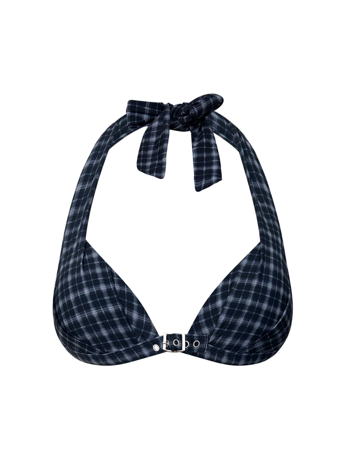 Kaycee Top / Indigo Plaid (Pre-order: shipping from 30th June)