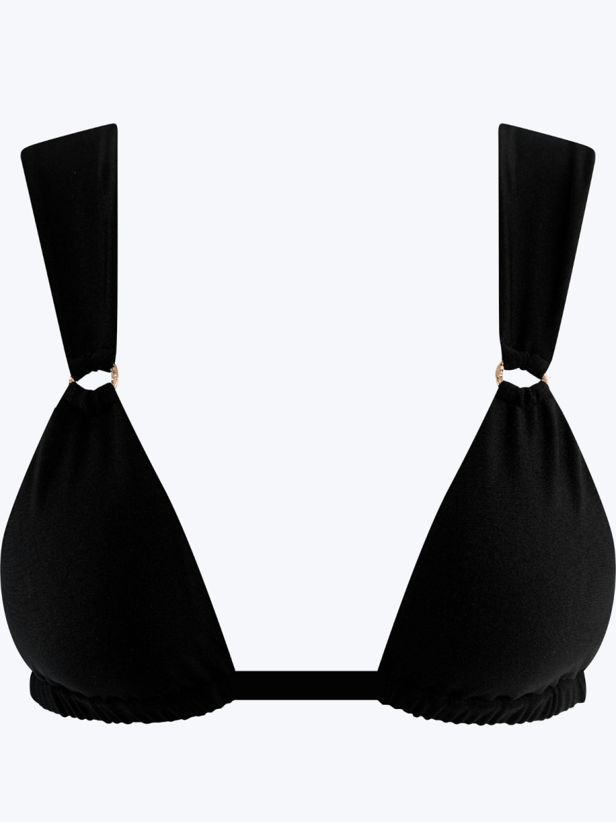 Rumi Top / Onyx Satin - Kotomi Swim