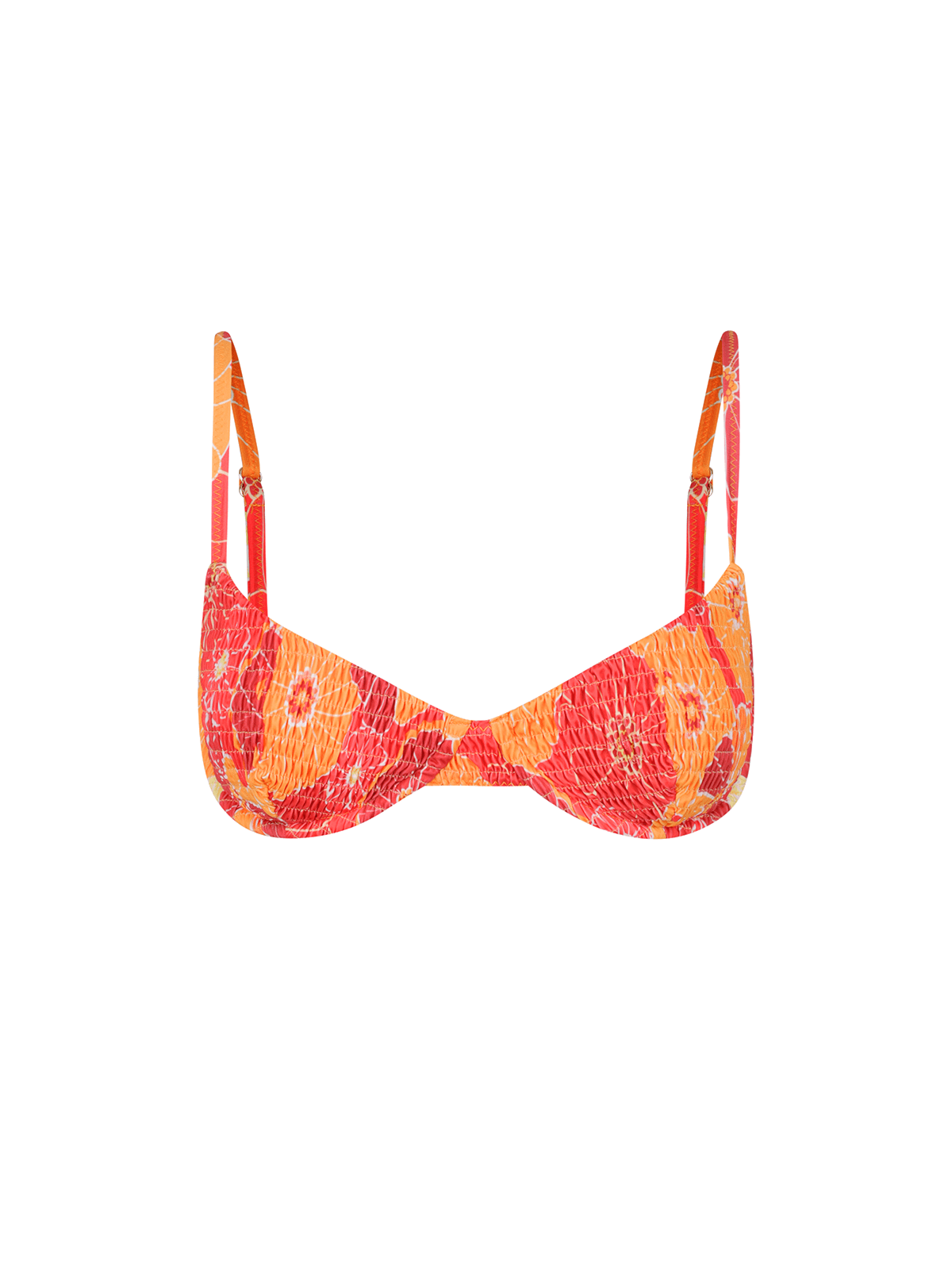 Angie Top / Retro Floral Smocked - Kotomi Swim
