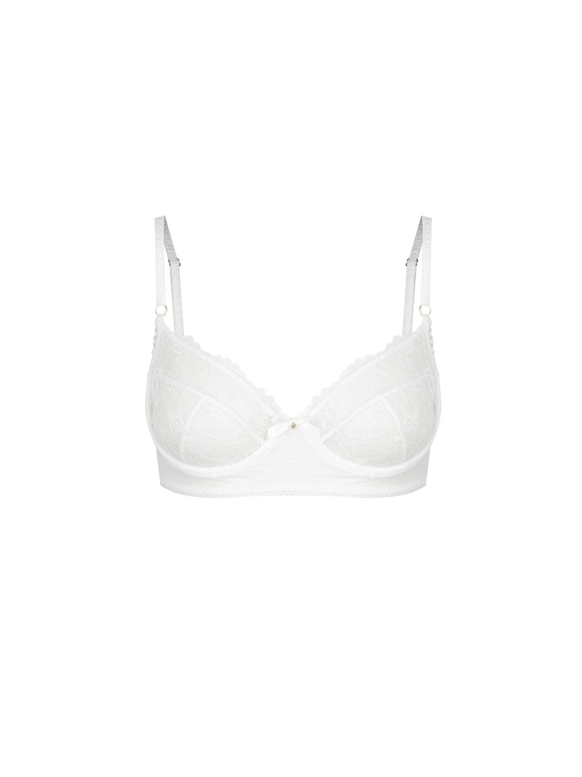 Florence Balconette Bra / White - Kotomi Intimates