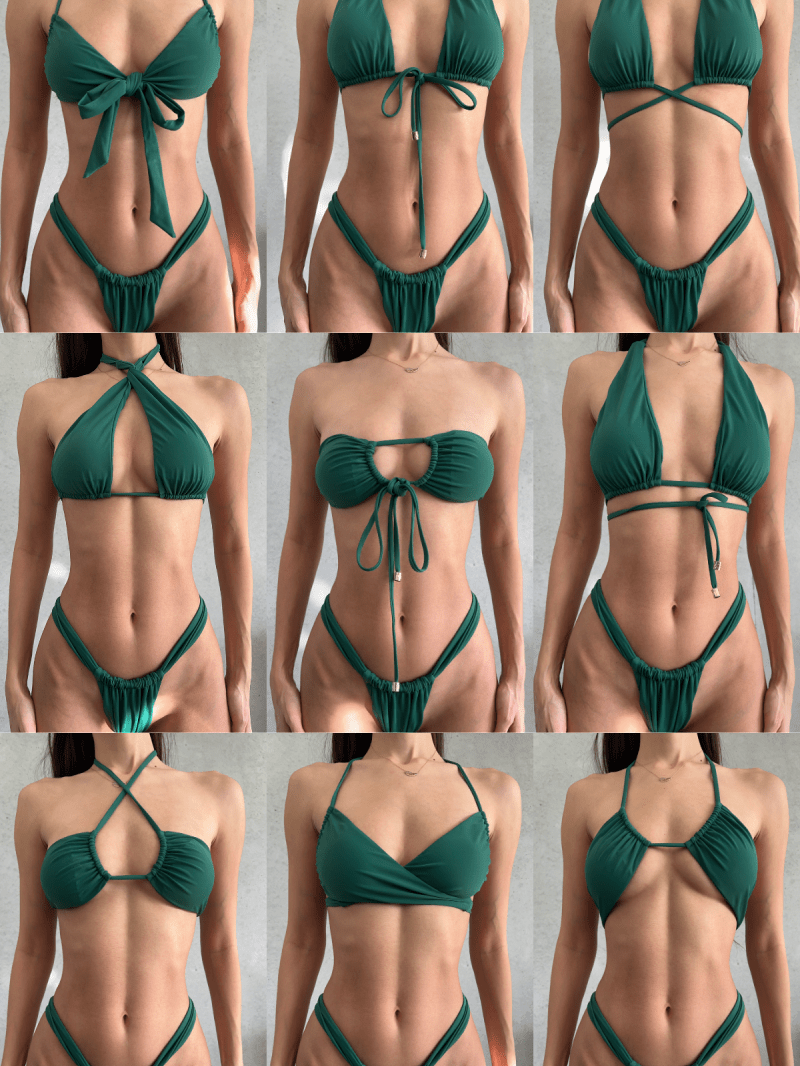Lenny Top / Jungle Green - Kotomi Swim