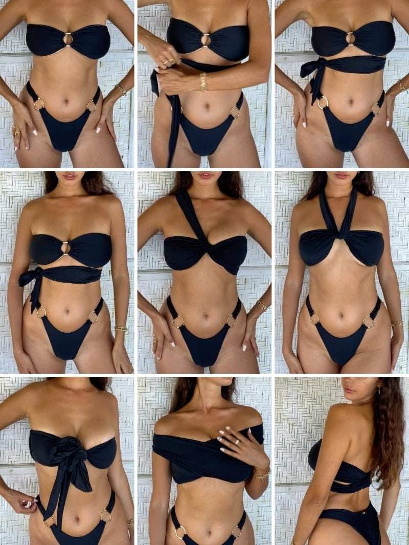 Vera Top / Noire - Kotomi Swim