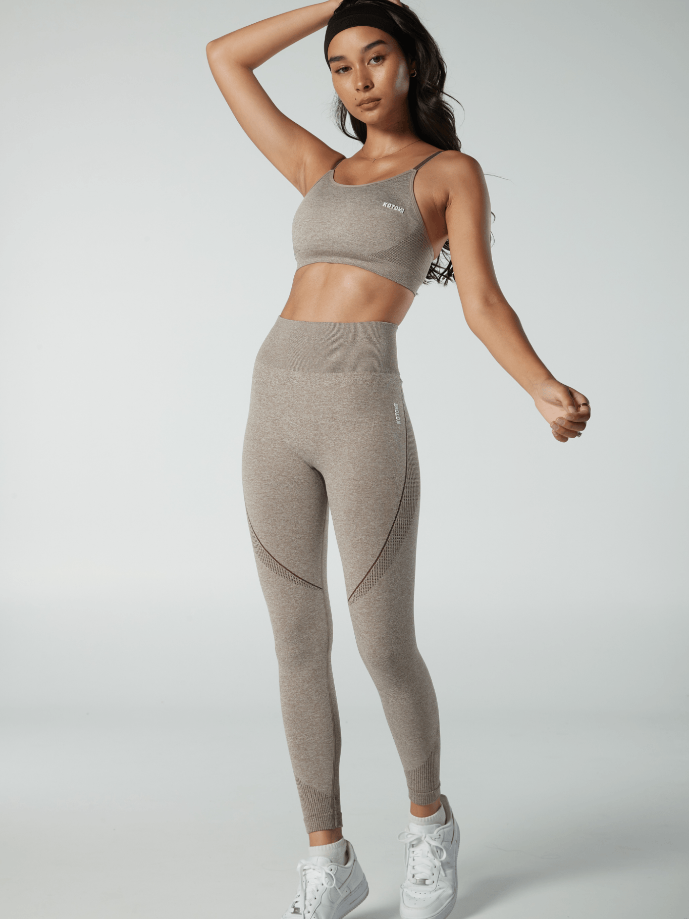 Verve Leggings / Sand Marl - Kotomi Active